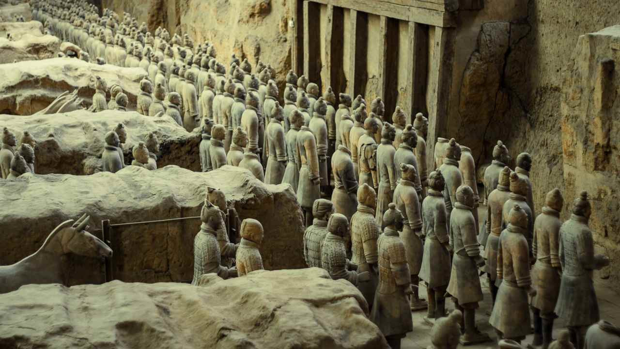 Глиняные солдаты Терракотовой армии, Сиань, Китай – фотографии Китая