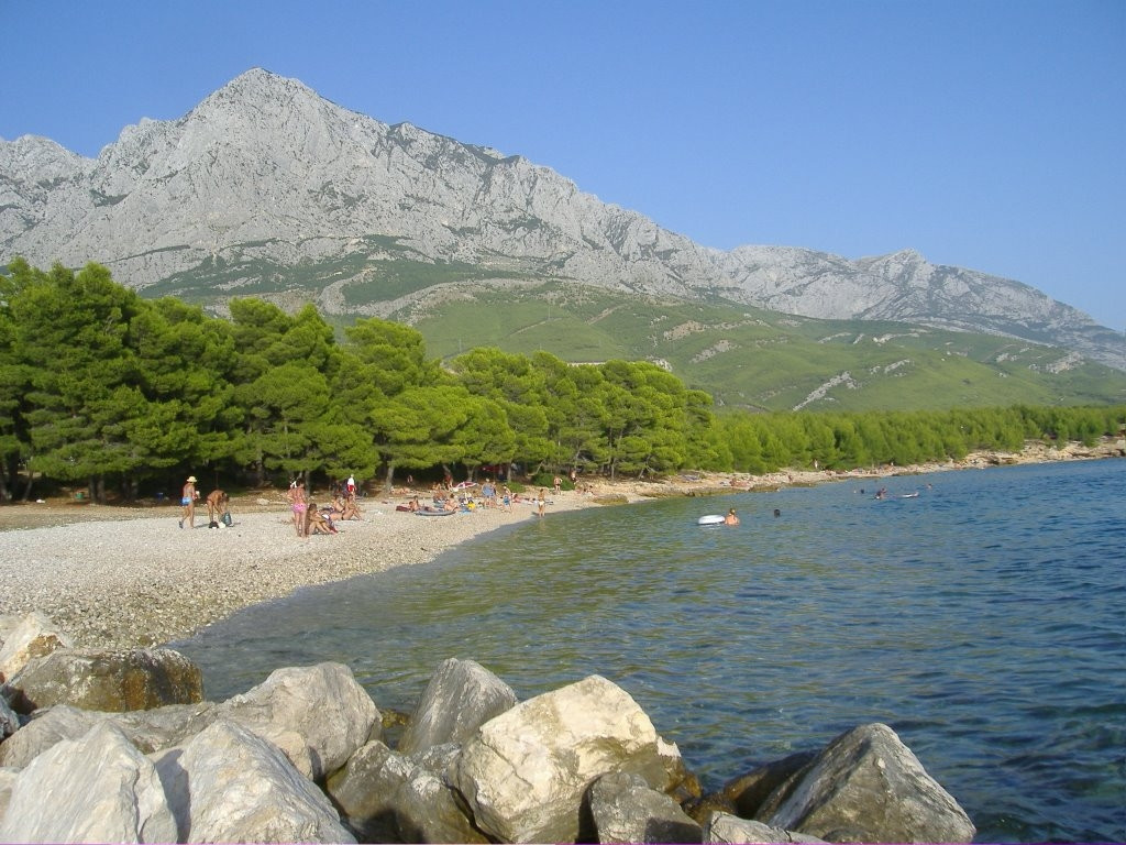 Пляж в Башка Вода, Хорватия. Фото 1 – фотографии Хорватии
