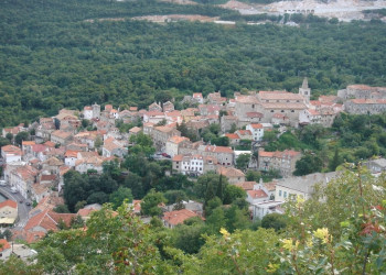 Панорамный вид в Крк, Хорватия – фотографии Хорватии