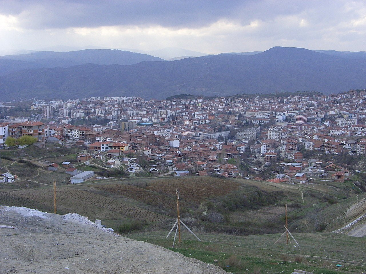 Панорамный вид в Сандански, Болгария – фотографии Болгарии