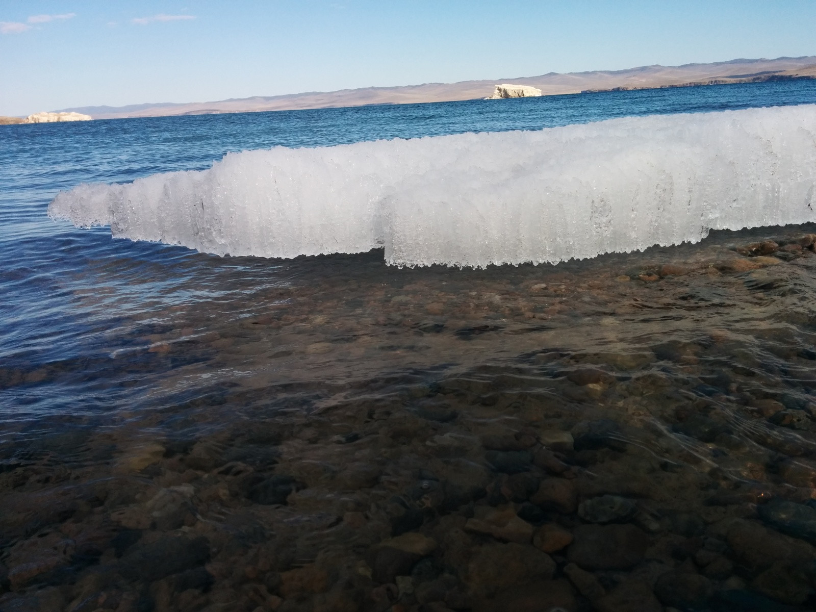 Лёд в мае на мысе Уюга, Малое море, Байкал. Фото 1 – фотографии России