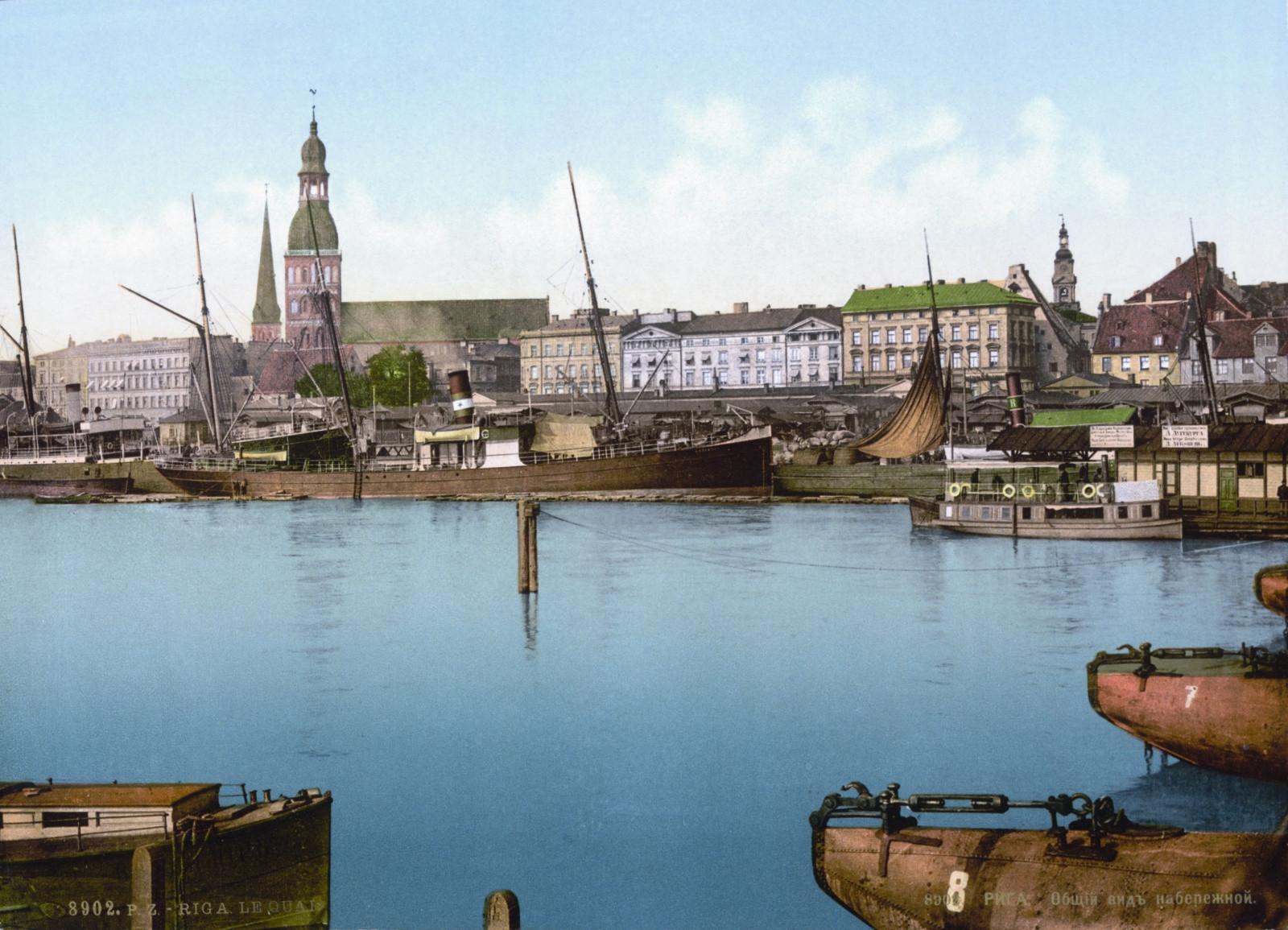 Рига общий вид набережной – фотографии Латвии