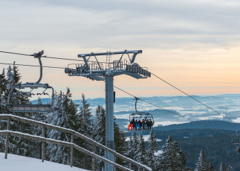 Канатная дорога в горах.  Бад Ишль. Австрия – фотографии Австрии