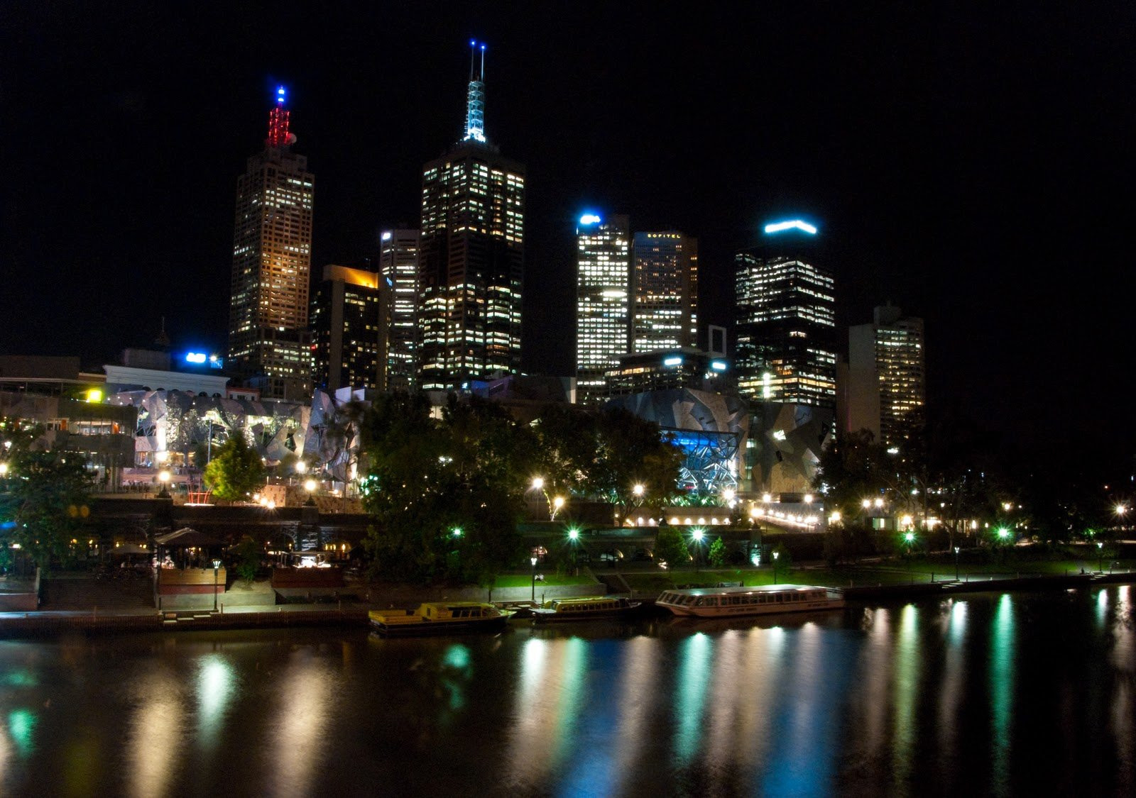 Ночной Мельбурн, Австралия – фотографии Австралии