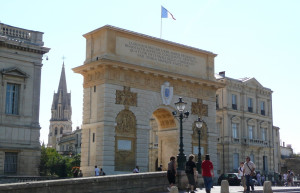 Триумфальная арка в Монпелье, Франция – фотографии Франции