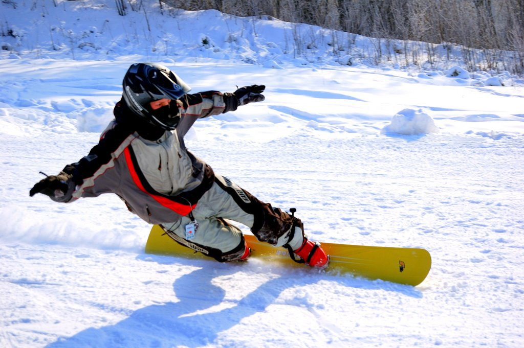 Сноубордист в Охта Парк, Россия. Фото 1 – фотографии России