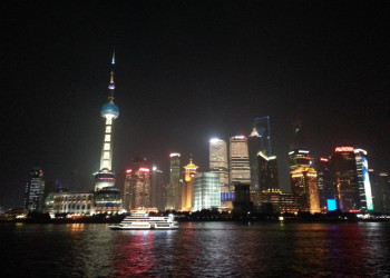 Вид на город с реки – фотографии Китая