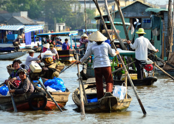 Жизнь на воде в Кантхо (Cần Thơ) – фотографии Вьетнама