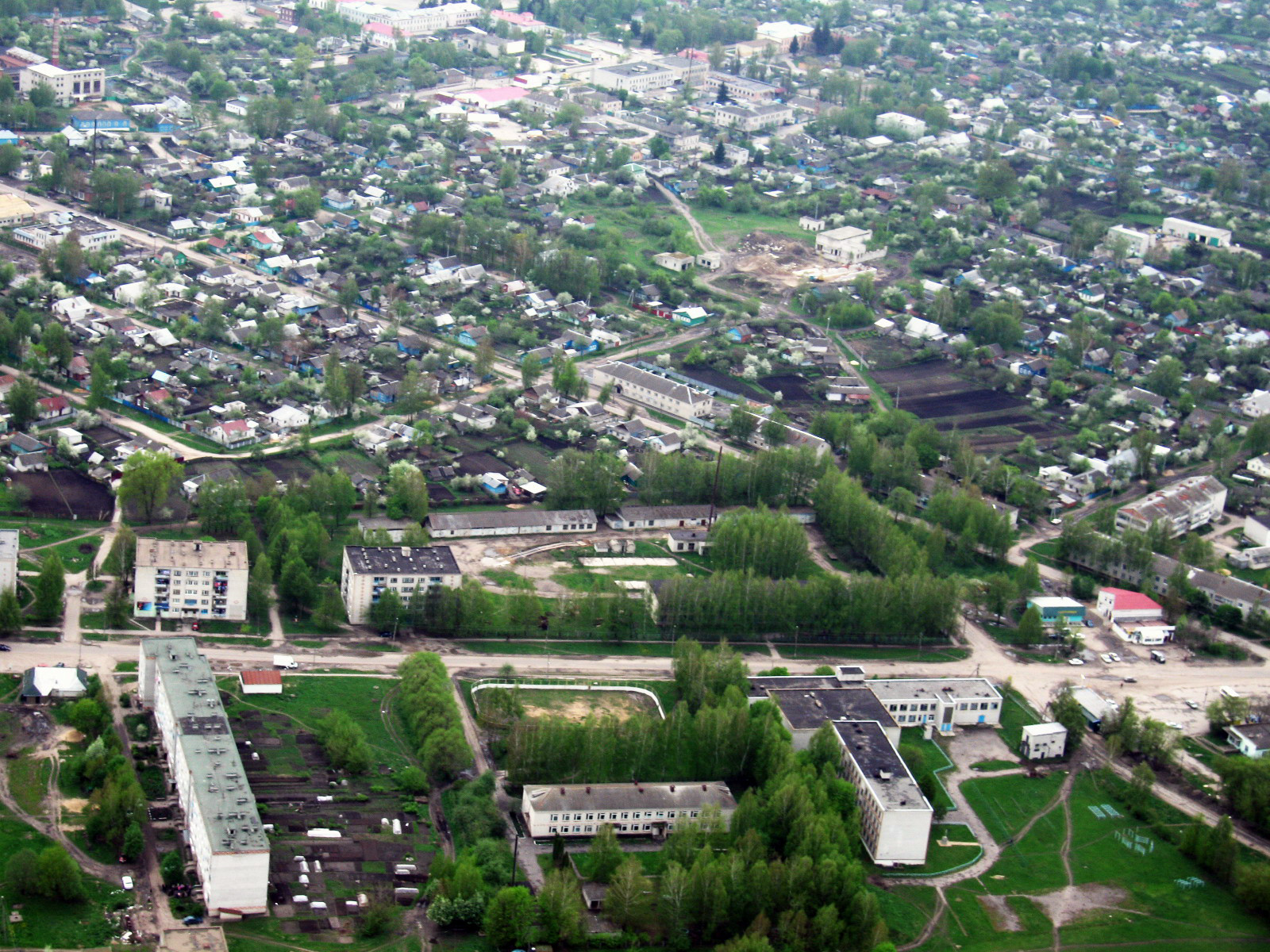 Вид сверху на Стародуб – фотографии России