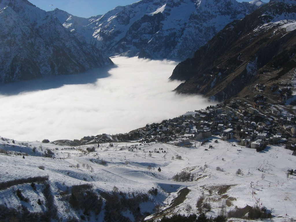 Панорамный вид в Ле-Дез-Альп, Франция. Фото 1 – фотографии Франции