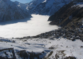 Панорамный вид в Ле-Дез-Альп, Франция. Фото 1 – фотографии Франции