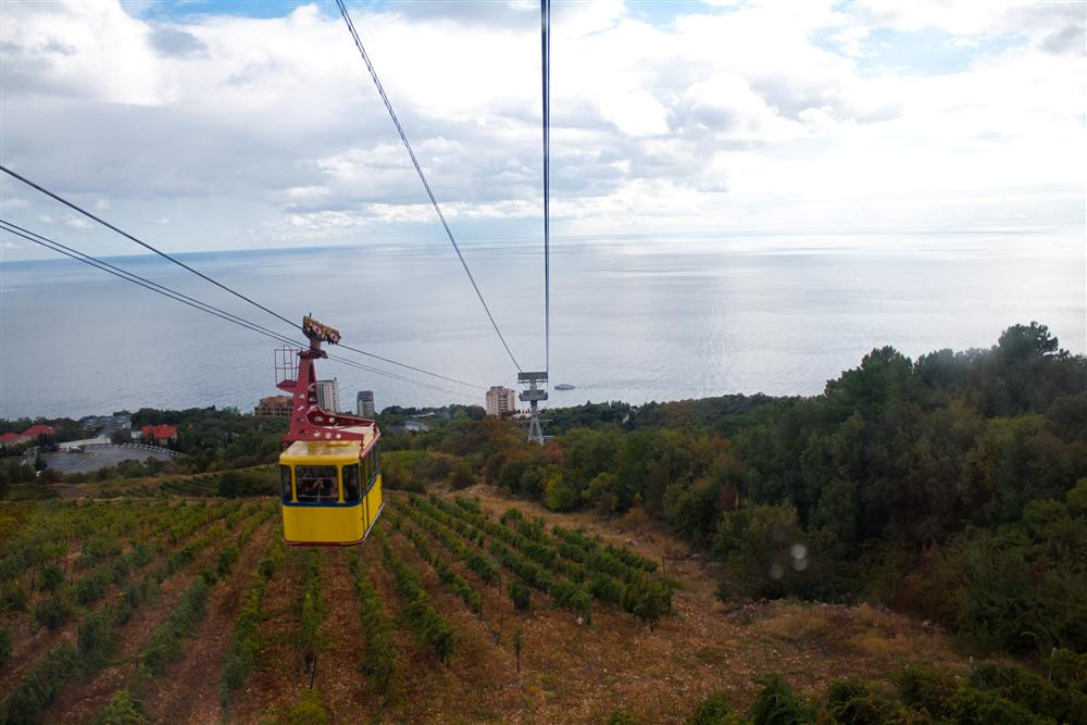 Канатная дорога на Ай-Петри в Крыму – фотографии России
