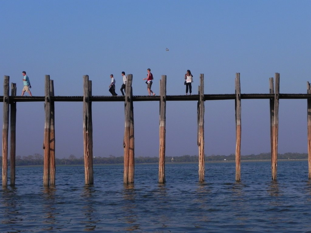 Деревянный Мост У Бейн – фотографии Мьянмы