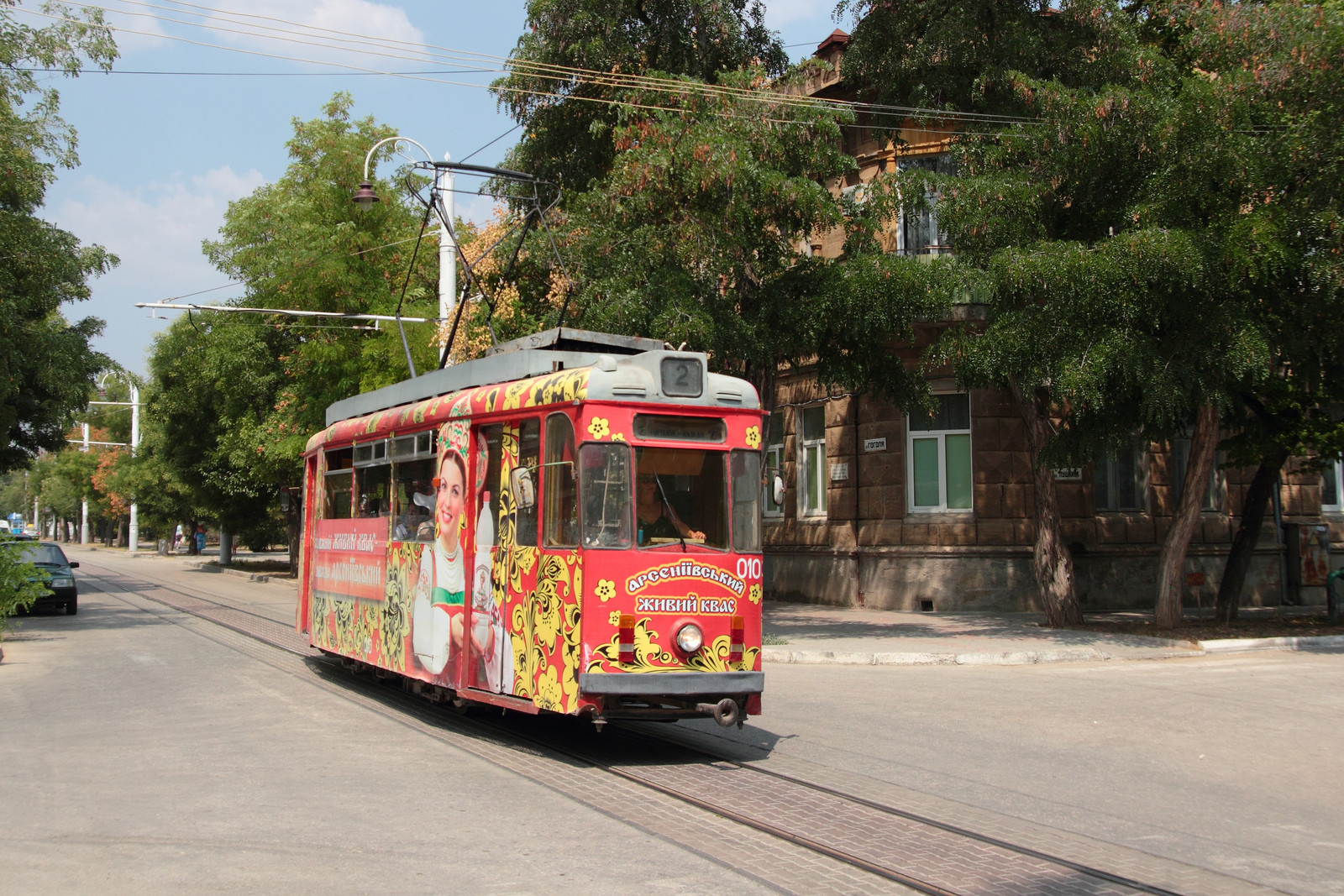 Трамваи на улицах Евпатории – фотографии России