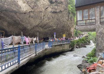 Чегемские водопады, дорога к смотровой площадке – фотографии России