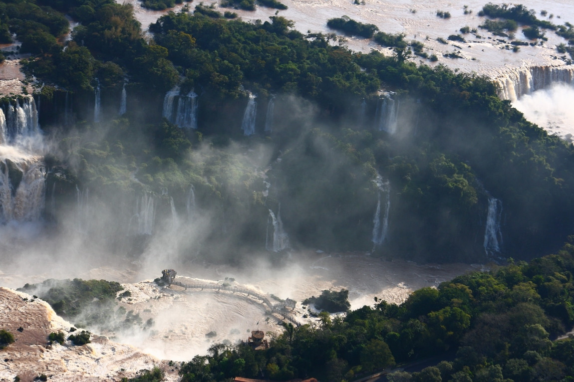 Водопады с высоты. Пуэрто-Игуасу. Аргентина. – фотографии Аргентины