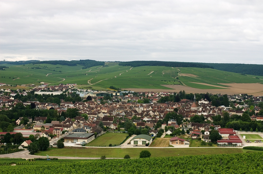 Панорамный вид в Шабли, Франция – фотографии Франции