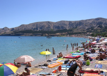 Люди на пляже в Башка, Хорватия. Фото 5 – фотографии Хорватии