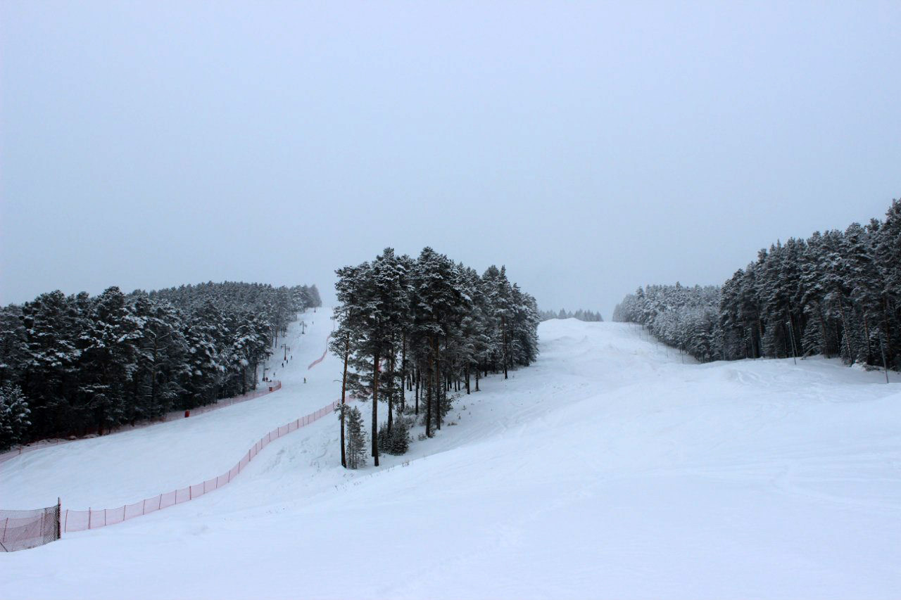 Мраткино — горнолыжная база в Белорецке, Башкортостан. Фото 1 – фотографии России