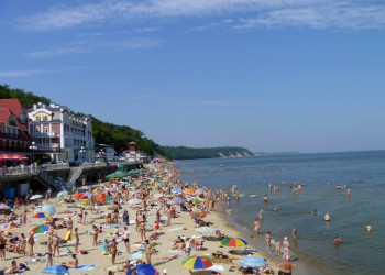 Светлогорск летом, пляж – фотографии России