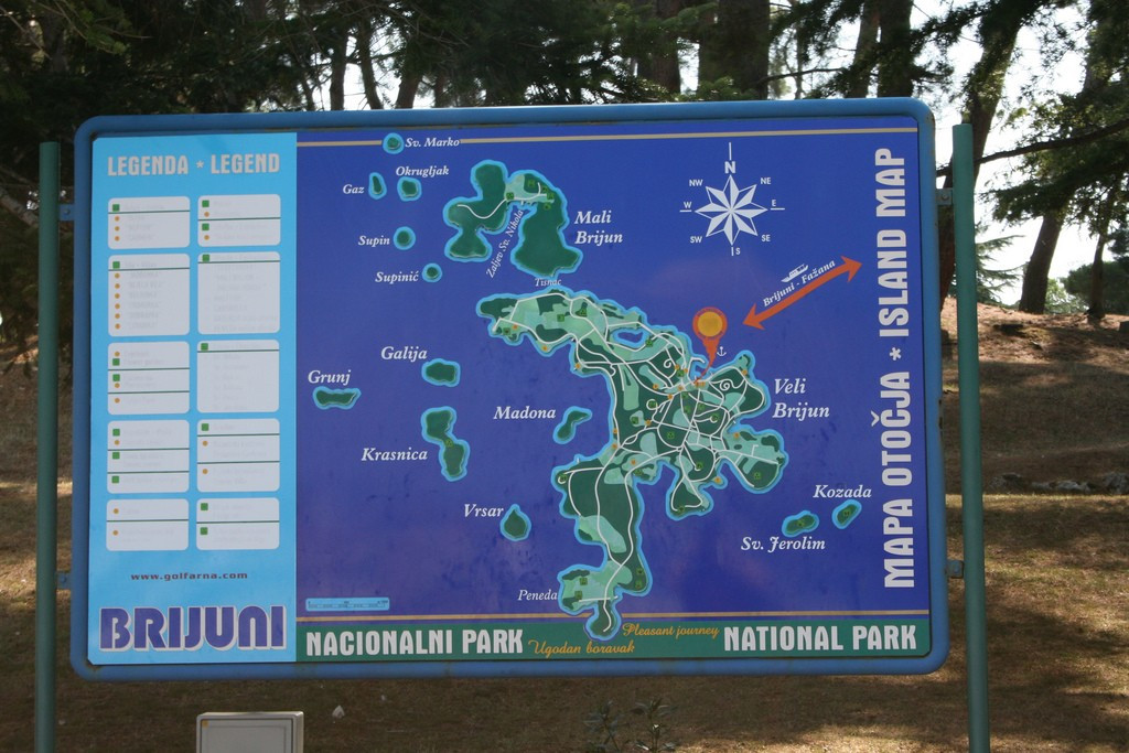 Указатель в Национальном парке, Хорватия. Фото 1 – фотографии Хорватии