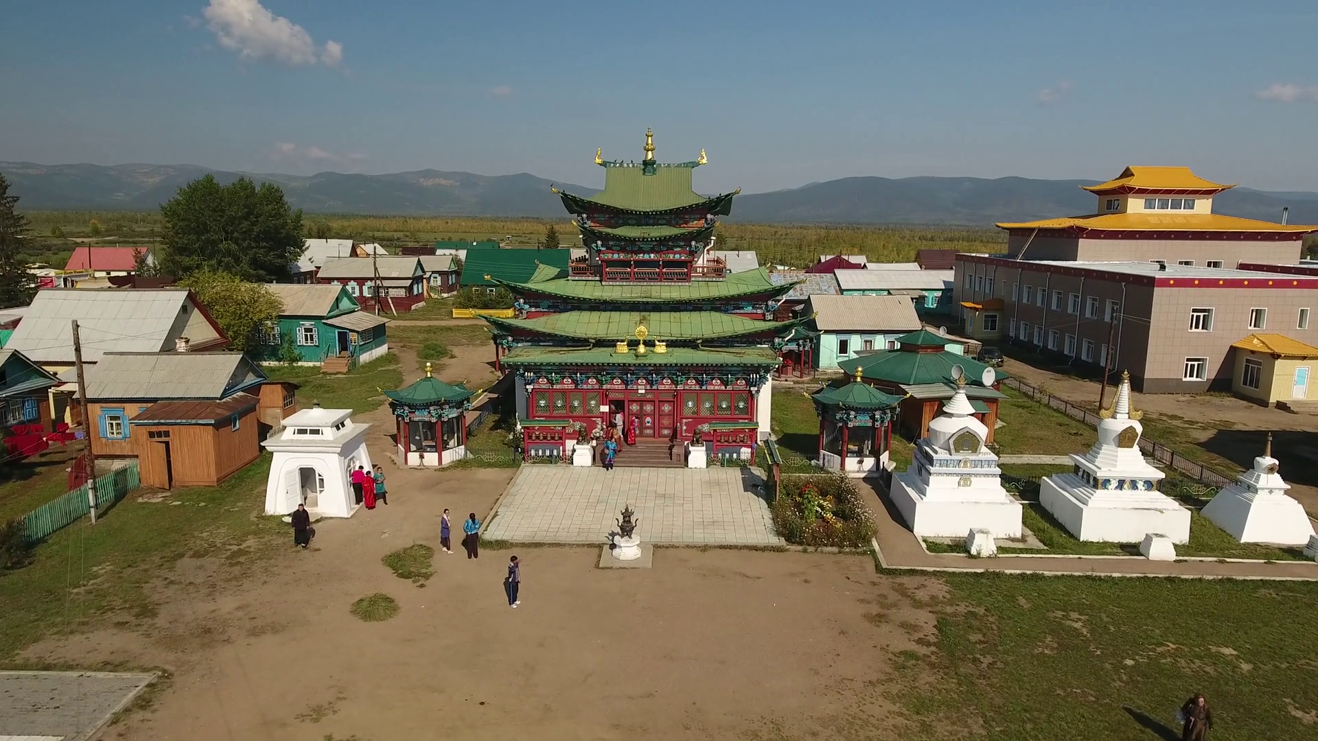 Буддийский монастырь в Бурятии - Иволгинский буддийский дацан – фотографии России