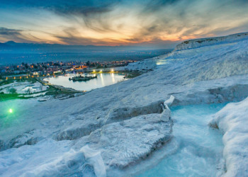 Памуккале (Pamukkale) в Турции как "хлопковый замок" – фотографии Турции