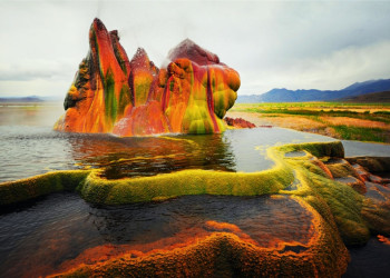Вода в гейзере Флай была недостаточно горячей для энергетических целей – фотографии США