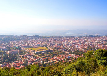 Панорамный вид в Таунжи, Мьянма – фотографии Мьянмы