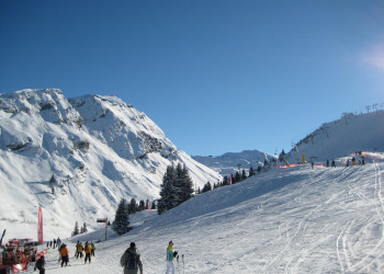 Лыжники в Авориазе, Франция. Фото 4 – фотографии Франции