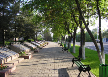 Сквер в Оренбурге, Россия – фотографии России