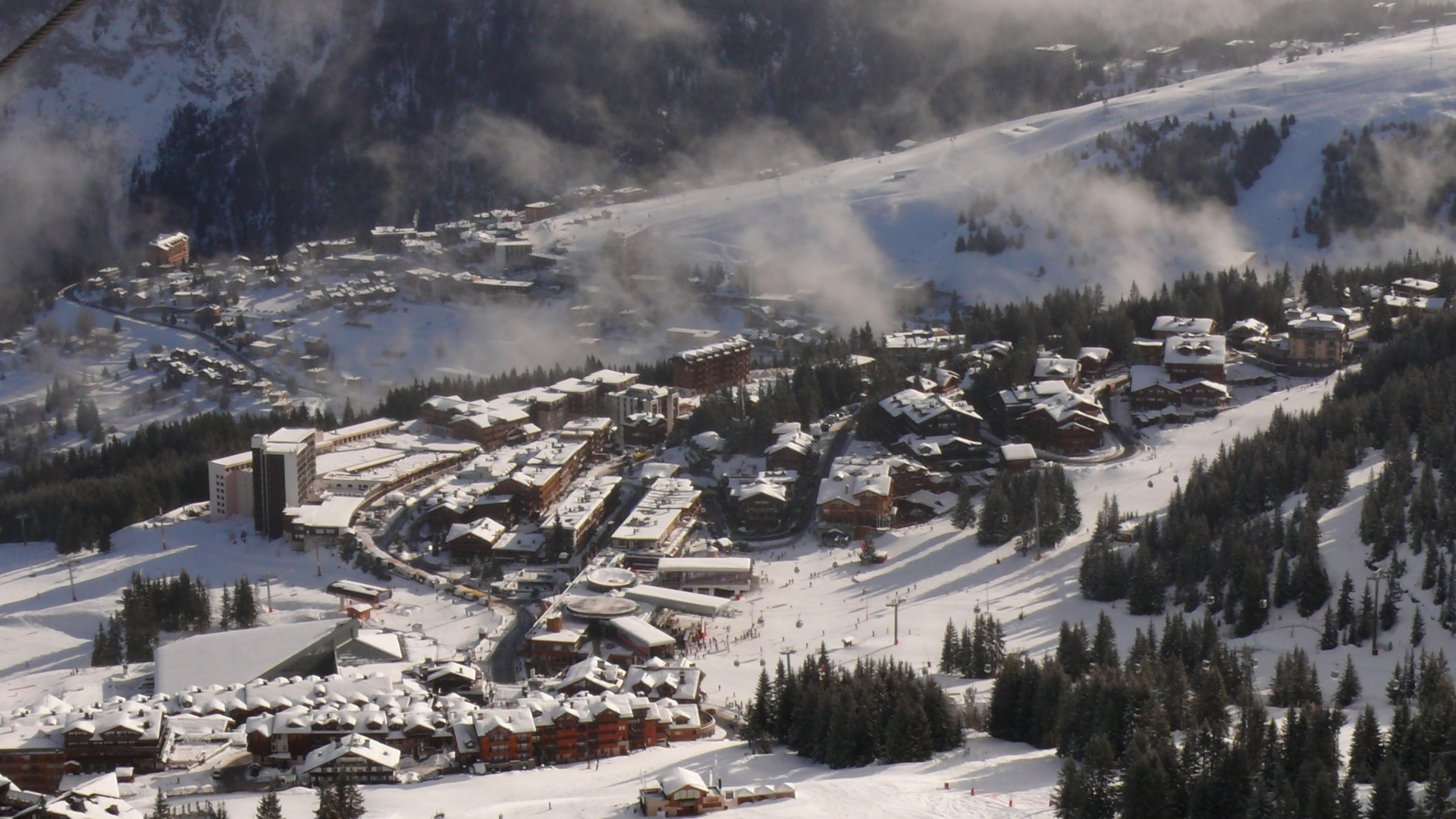 Панорамный вид в Куршевеле, Франция. Фото 2 – фотографии Франции