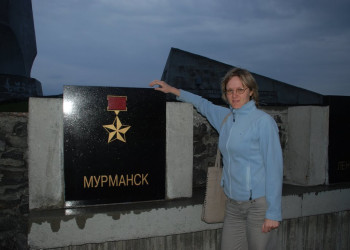 Женщина в Мурманске, Россия – фотографии России