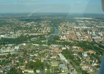 Панорамный вид на город Дьёр (Győr), северо-запад Венгрии – фотографии Венгрии