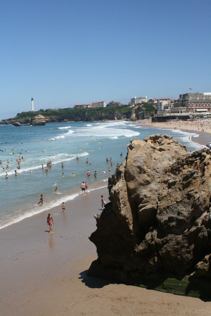 Пляж в Биаррице, Франция. Фото 9 – фотографии Франции