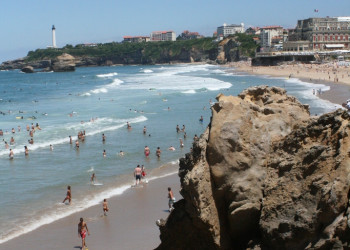 Пляж в Биаррице, Франция. Фото 9 – фотографии Франции