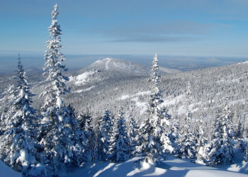 Пейзаж в Шерегеш, Россия – фотографии России