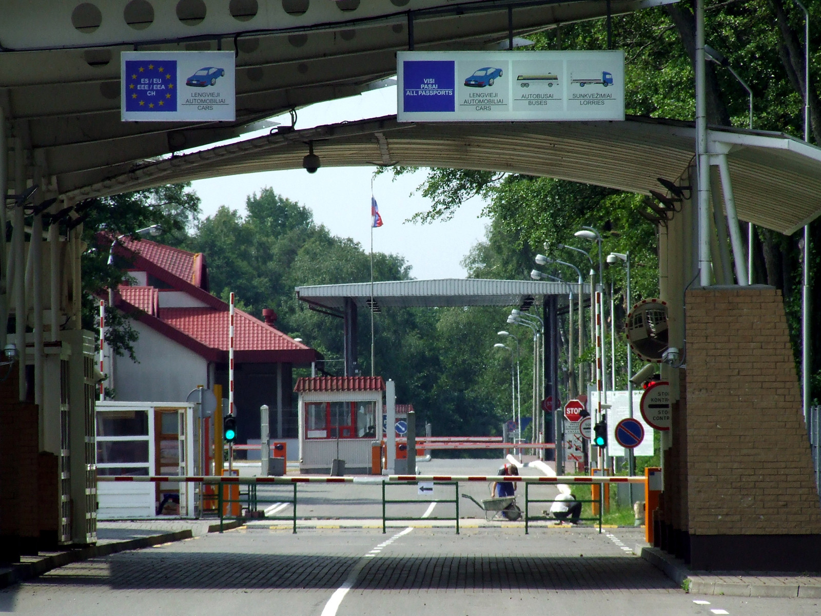 Граница Литвы и России на Куршской косе – фотографии России