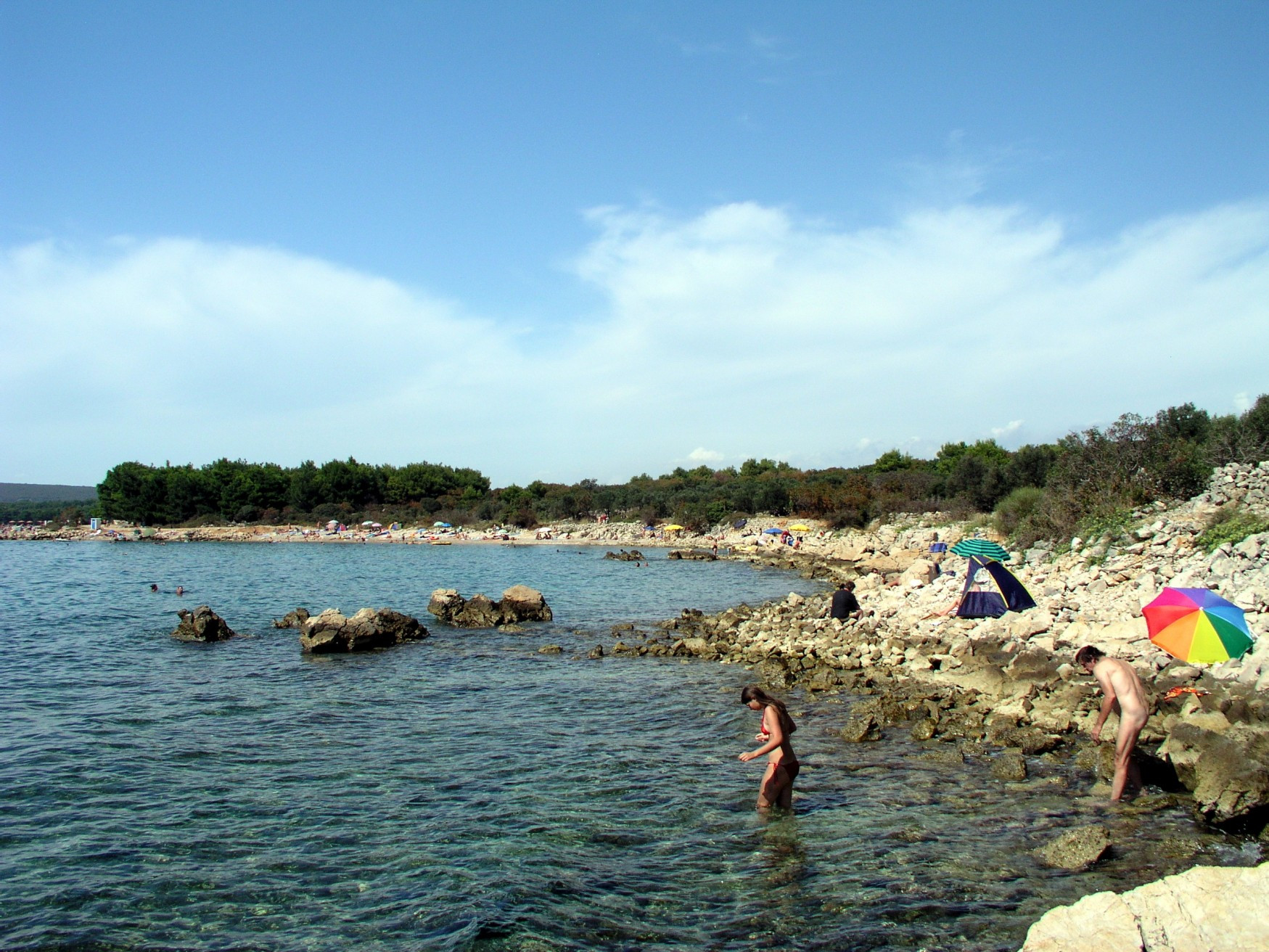 Пляж в Пунате, Хорватия – фотографии Хорватии