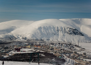 Панорамный вид Кировска, Россия – фотографии России