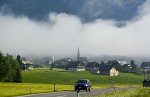 Гозау в тумане. Австрия – фотографии Австрии