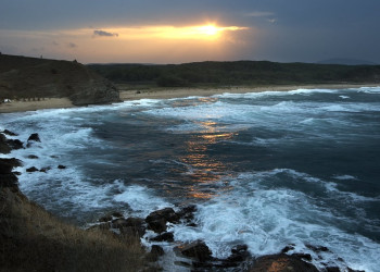 Закат  в Синеморец, Болгария – фотографии Болгарии