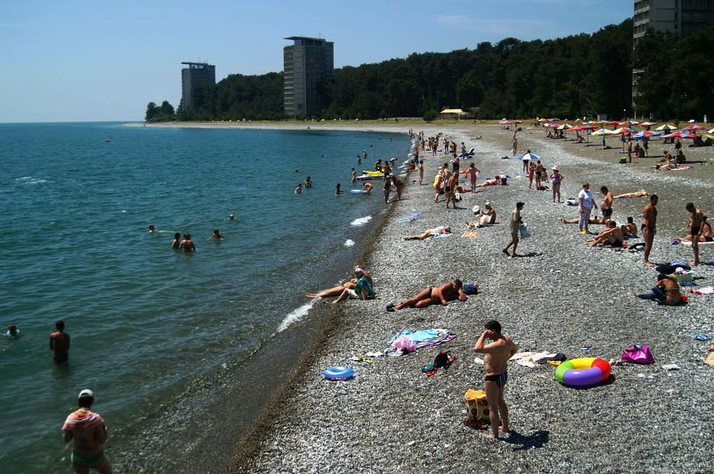 Пляж в Пицунда, Абхазия. Фото 5 – фотографии Абхазии