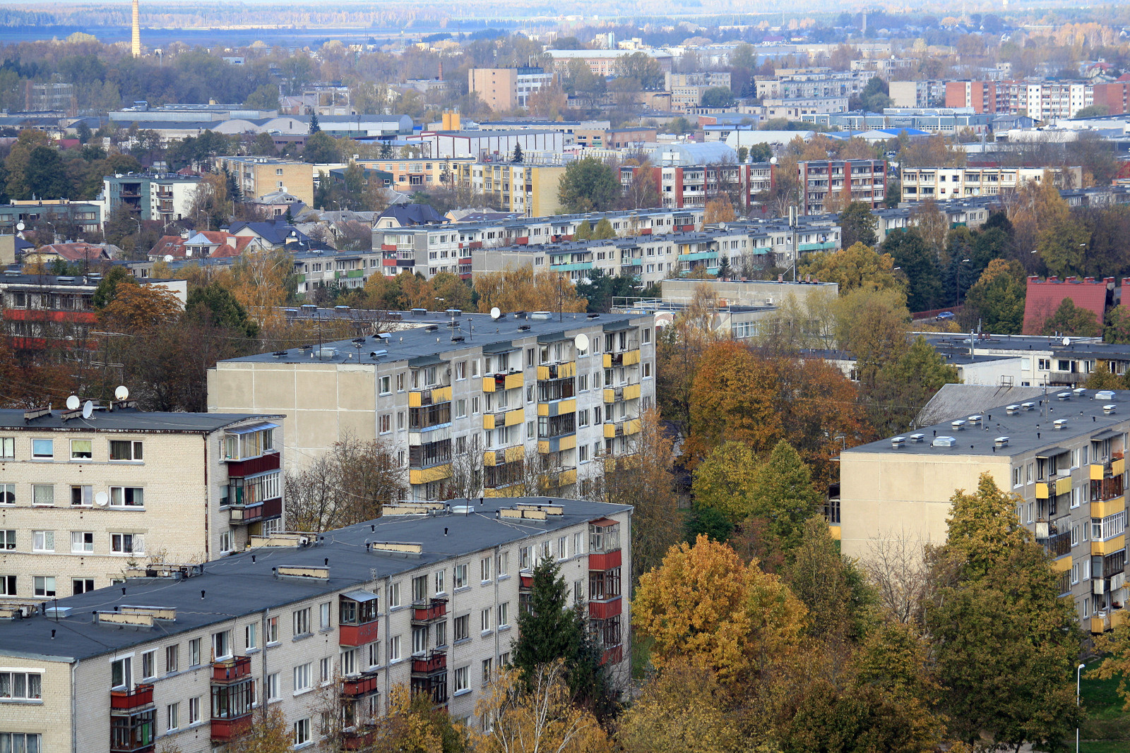 Вид на город Шауляй – фотографии Литвы