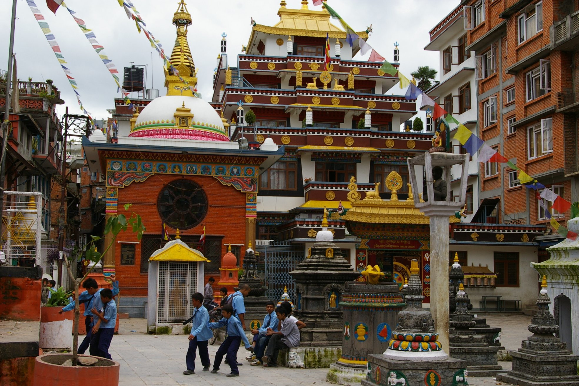 Буддийский монастырь – фотографии Непала