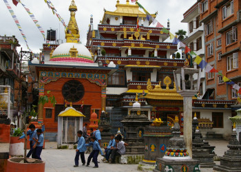 Буддийский монастырь – фотографии Непала