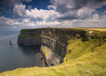 Панорама утёсов Мохер (Cliffs of Moher), Ирландия – фотографии Ирландии
