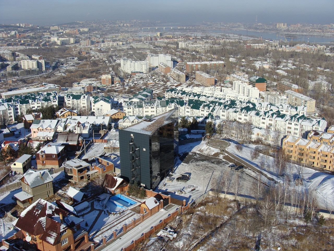 Иркутск с высоты птичьего полёта. Фото 1 – фотографии России