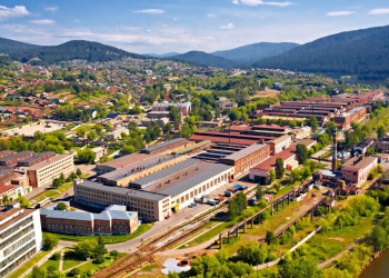 Вид с вертолёта на Белорецк – фотографии России