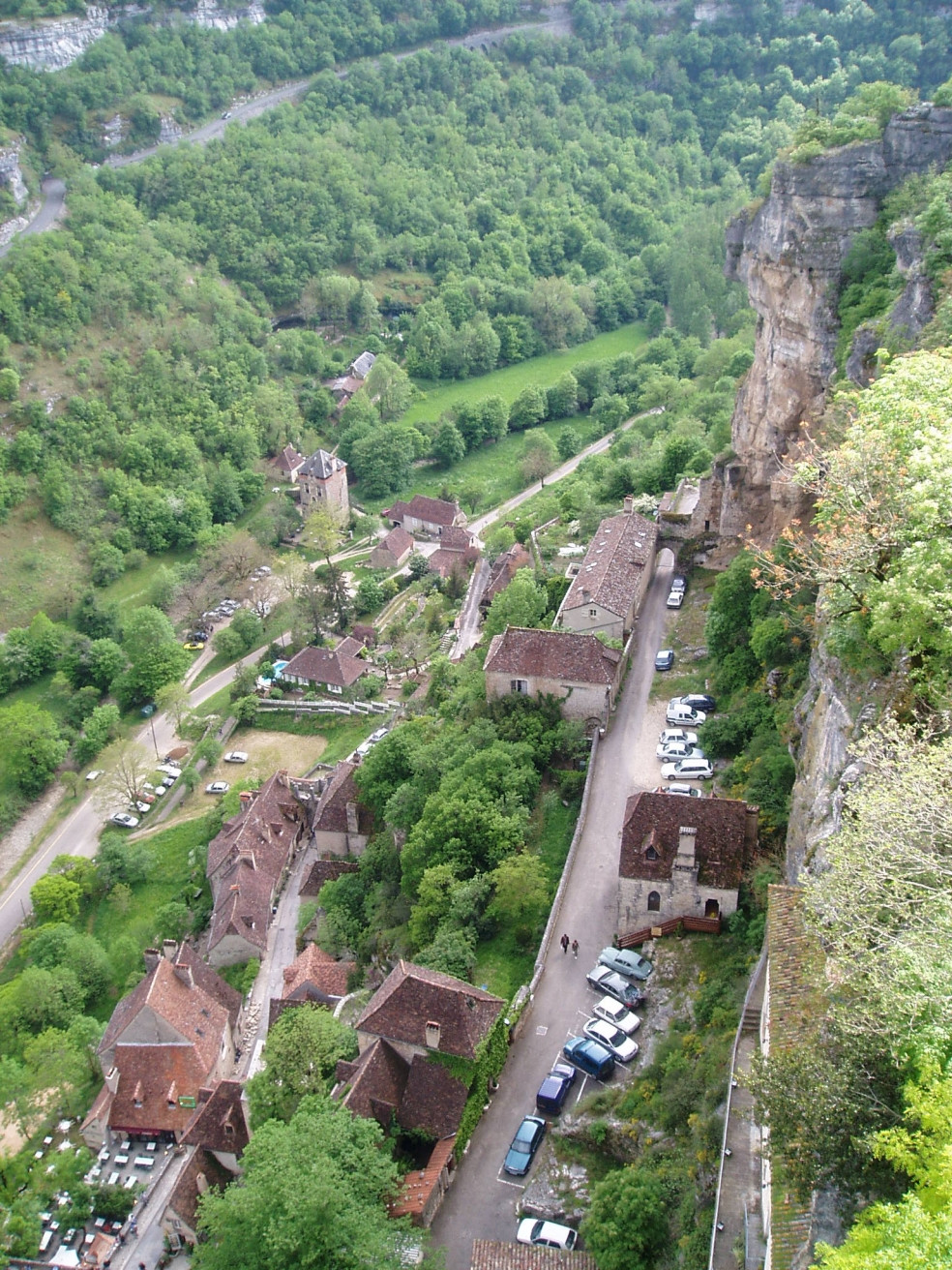 Панорамный вид в Рокамадуре, Франция. Фото 1 – фотографии Франции